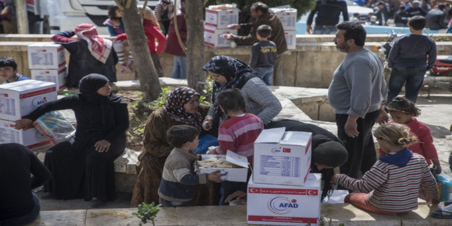 AFAD aracılığıyla 58 ülkeye 4,5 milyar liralık insani yardım