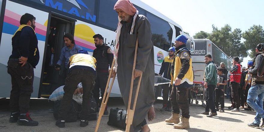 Doğu Guta'dan çıkanların sayısı 22 bini geçti