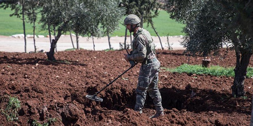 10 günde Afrin'de 95 patlayıcı imha edildi