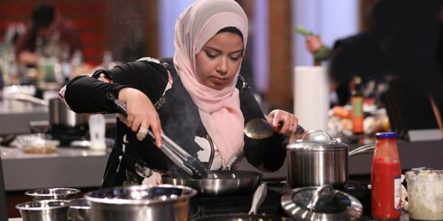 Kanada'daki aşçılık yarışmasına başörtülü yarışmacı da katıldı