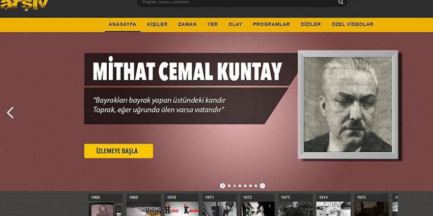 TRT Arşivi'nin online hizmeti 1 yaşında