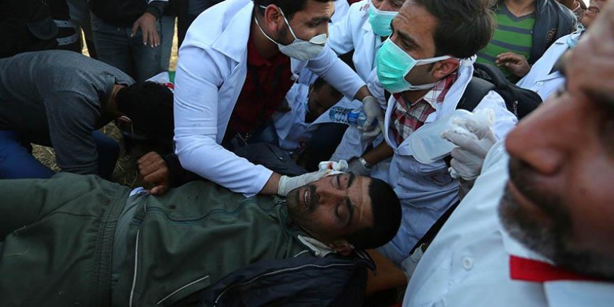 'Gazze sınırındaki gösterilerde yaralanan 46 Filistinlinin durumu kritik'