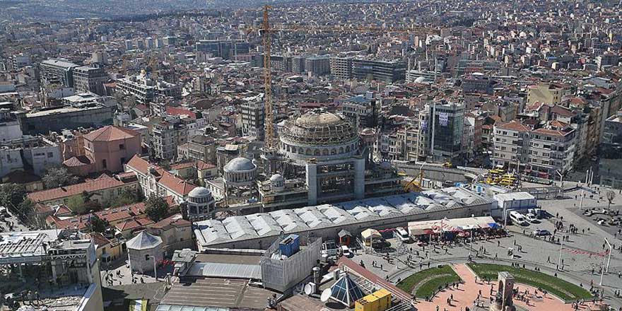 Taksim'e yapılan cami ramazanda açılacak
