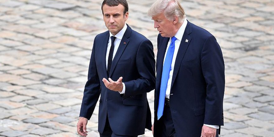 Macron ile Trump Suriye'yi görüştü