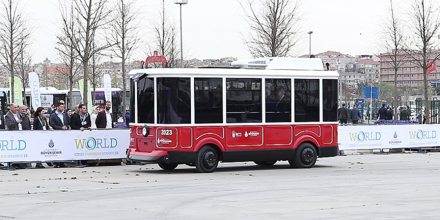 İETT'nin sürücüsüz elektrikli aracı görücüye çıktı