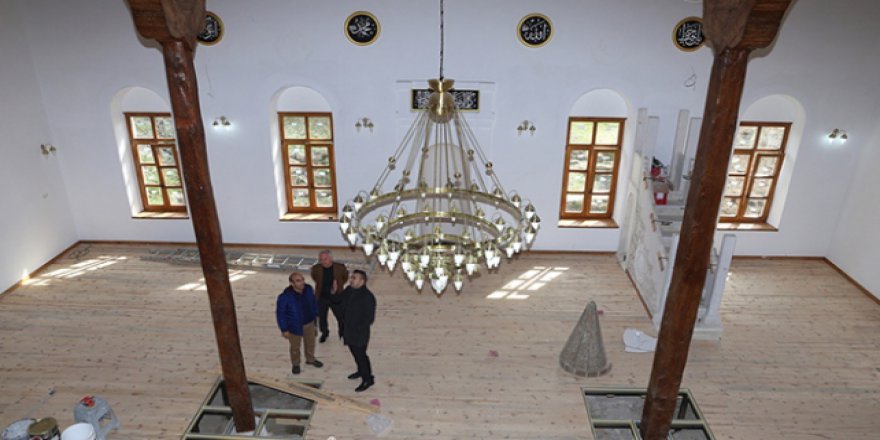 Antik Kentteki cami restore edildi