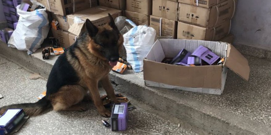 Afrin'de EYP yapımında kullanılan 19 bin adet pil ele geçirildi