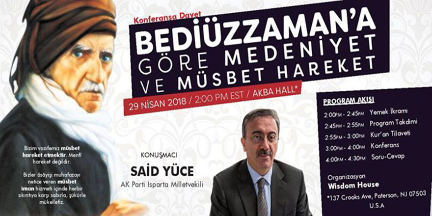 Amerika'da Bediüzzaman konferansı