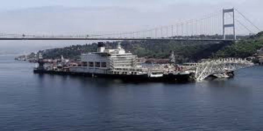 Dünyanın en büyük inşaat gemisi Marmara'da