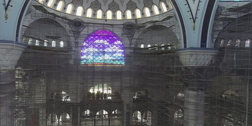 Çamlıca Camii'nin içi ilk kez görüntülendi
