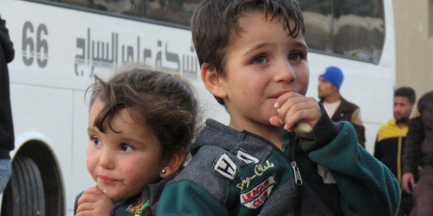 Humus'tan ayrılan altıncı konvoy geçici barınma merkezlerine ulaştı