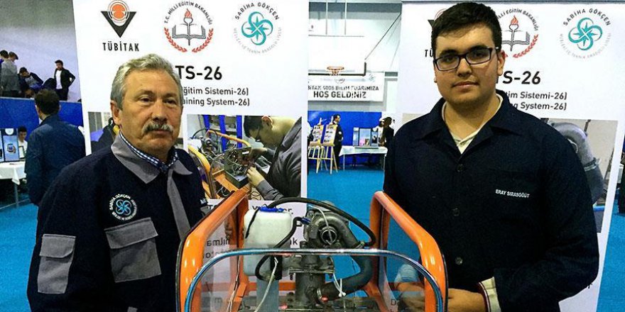 Lise öğrencisinden 6 farklı yakıtla çalışan turbojet motor