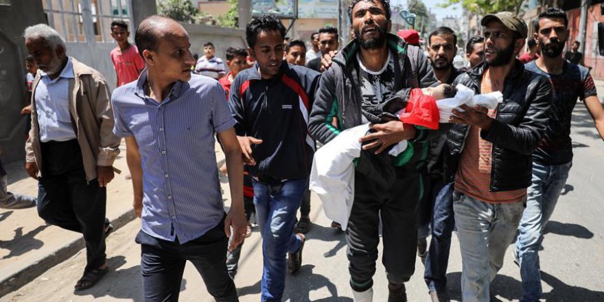 İşgalci İsrail 8 aylık bebeğe de kıydı