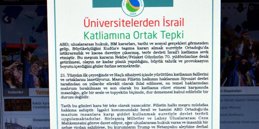 İsrail zulmüne 6 dilde tepki