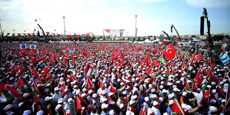 Yenikapı'da 'Zulme Lanet, kudüs'e destek mitingi' başladı (Canlı)