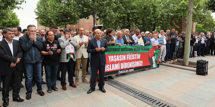 Ankara'da İsrail protestosu