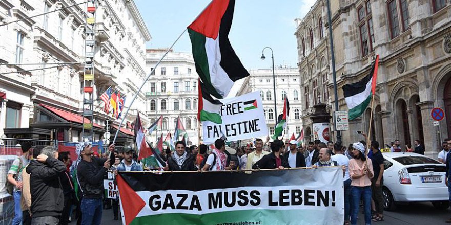 Avusturya'da İsrail protestosu