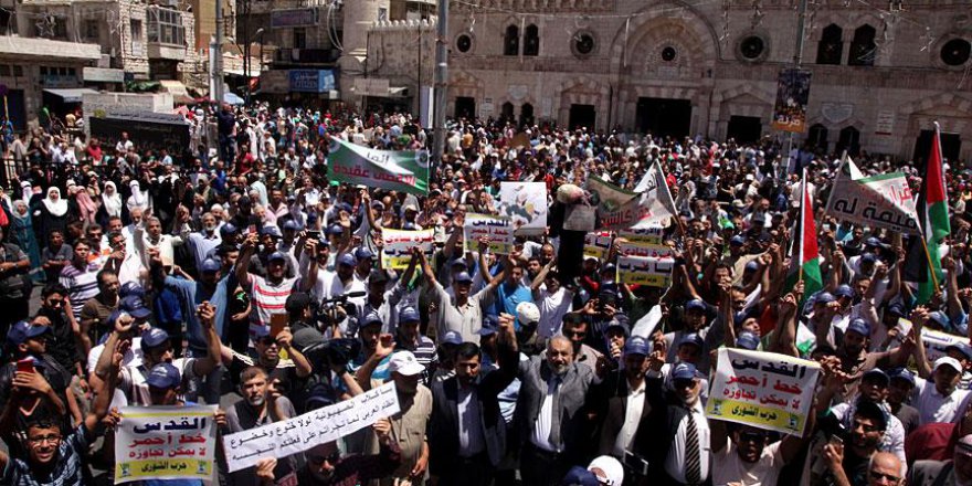 Ürdün'de Filistin'e destek gösterisi