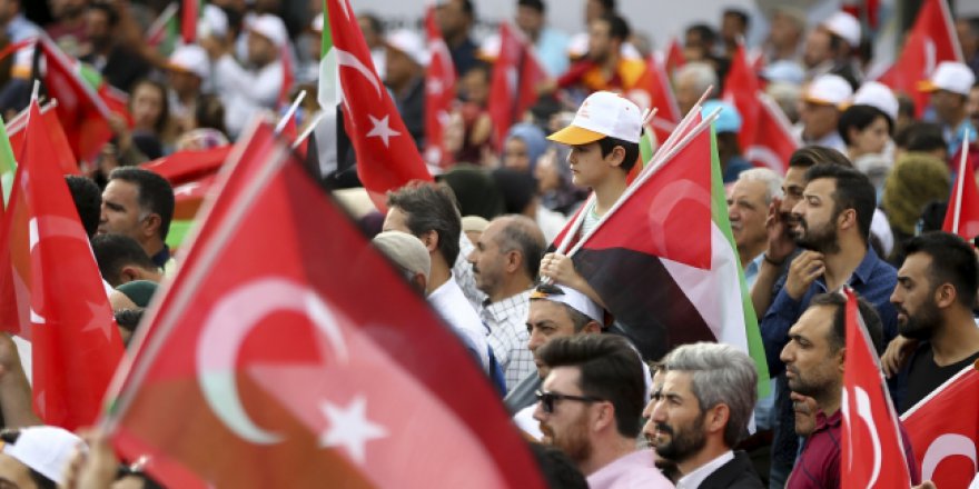 Diyarbakır da Filistin için meydanlardaydı