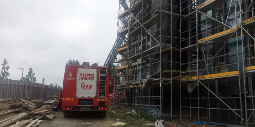 İTÜ'de cami inşaatında yangın