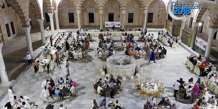 Ganalıların iftar yemekleri Türkiye'den