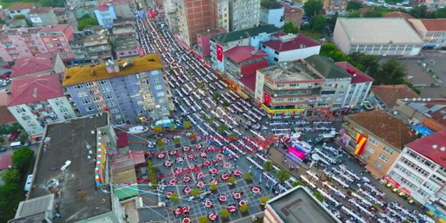 Samsun'da 12 bin kişllik iftar