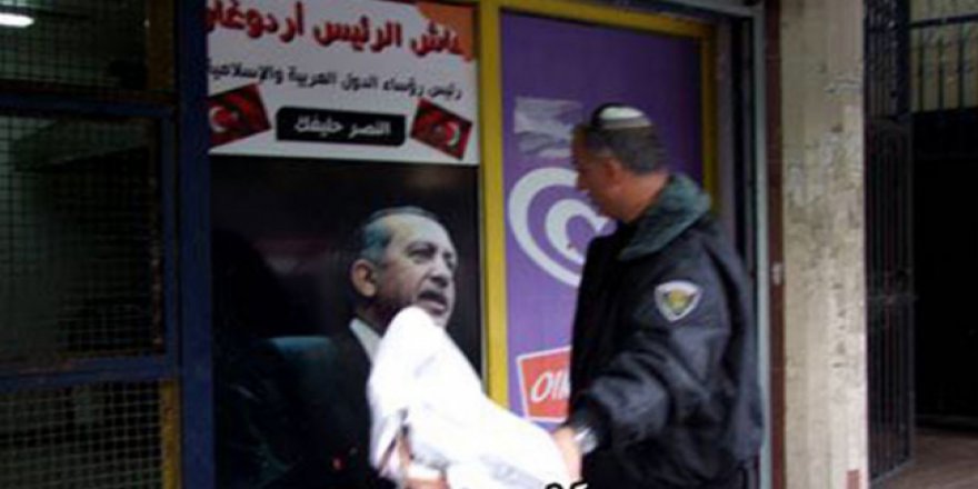 İsrail polisi Filistinlilerin Türkiye sevgisine engel olmaya çalışıyor