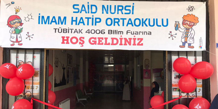 Said Nursi İmam Hatip Ortaokulunda TÜBİTAK Bilim Fuarı açıldı