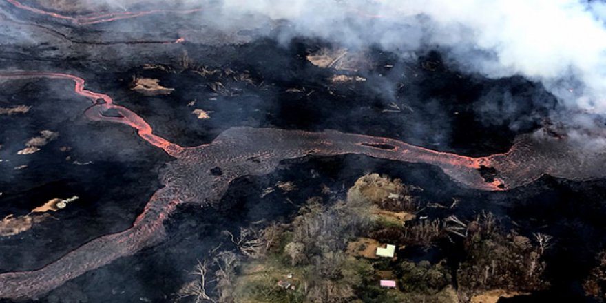 Hawaii'de lavlar 117 evi yok etti