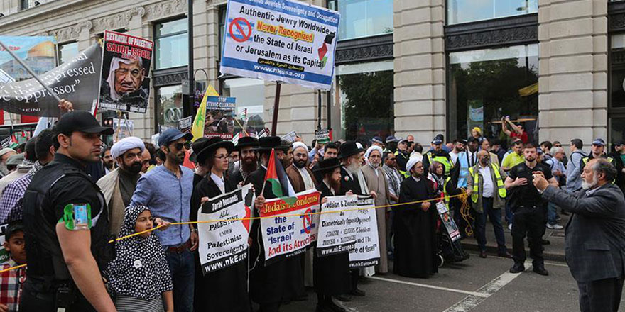 Londra’da 10 bin kişilik Kudüs günü yürüyüşü