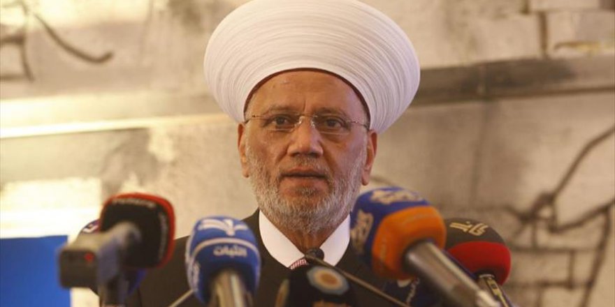 Lübnan Müftüsü Filistin'e desteğini açıkladı