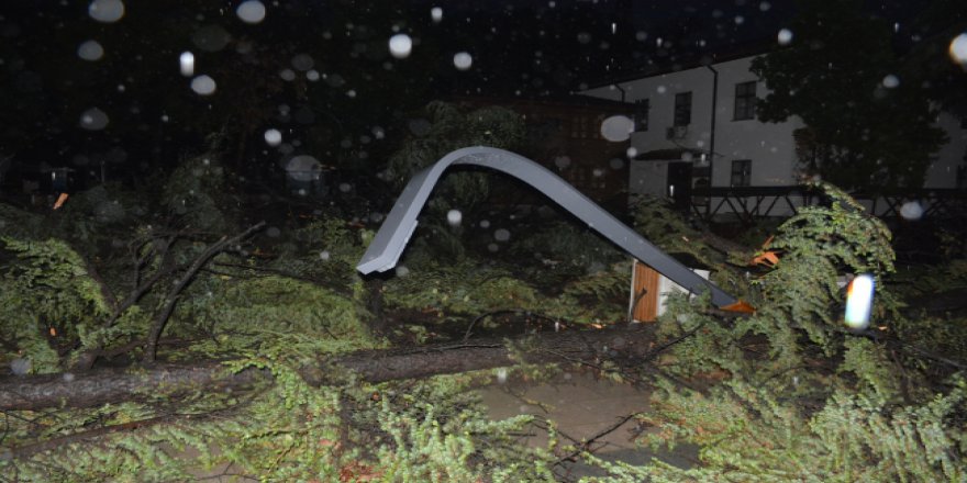 Tokat Erbaa'da sağanak yağış