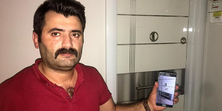 Bingöl'de 15 Temmuz gazisinin kapısını işaretleyip mermi bıraktılar