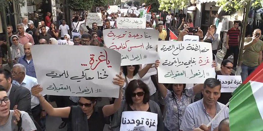 Gazze'ye destek için binlerce kişi yürüdü