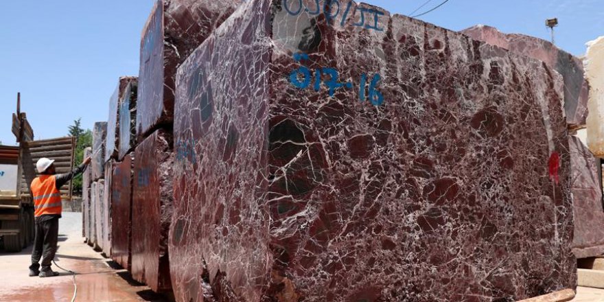 Elazığ'ın vişne mermeri ABD'de mekanları süsleyecek