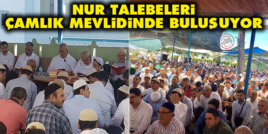 Nur talebeleri Çamlık Mevlidinde buluşuyor
