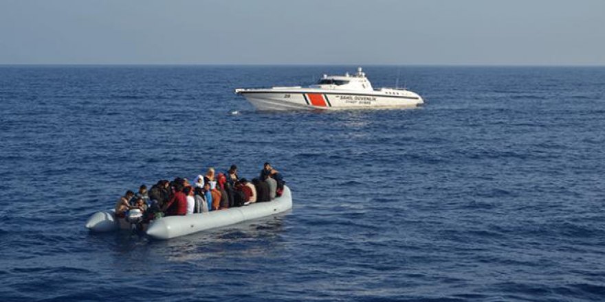 45 göçmen Ege Denizi'nde yakalandı