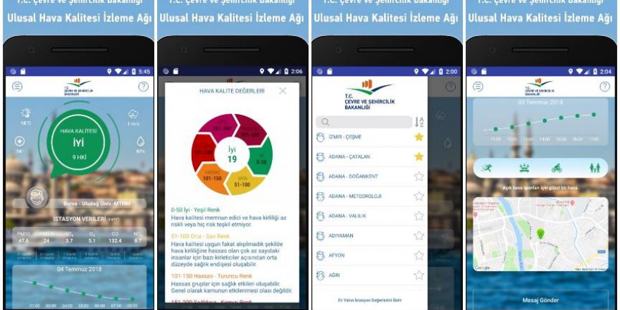 Bölgenizdeki hava kalitesini cep telefonu ile ölçebililrsiniz