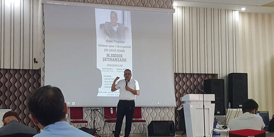 M. Sıddık Şeyhanzade için vefat yıldönümünde anma programı