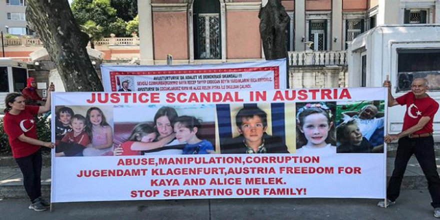Avusturya Başkonsolosluğu önünde "çocuk" eylemi