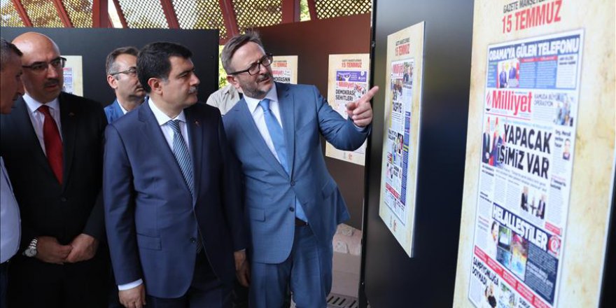 'Gazete Manşetlerinde 15 Temmuz' sergisi