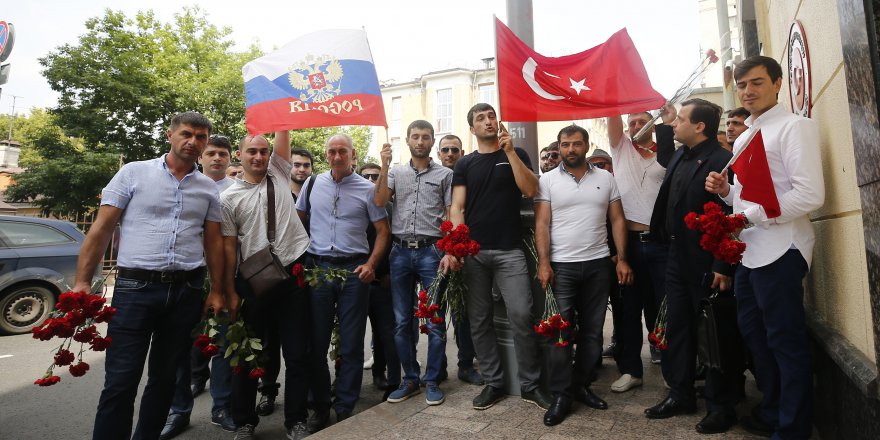 Moskova'da 15 Temmuz şehitleri için tören