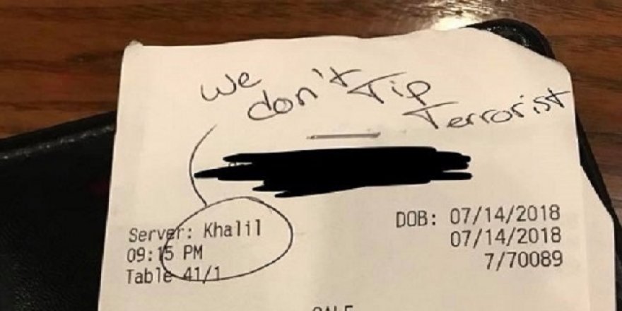 Garsonu Müslüman sandılar, ırkçılık yaptılar