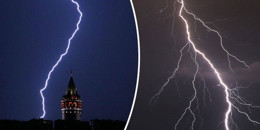 İstanbul’da dakikada 34 şimşek çaktı