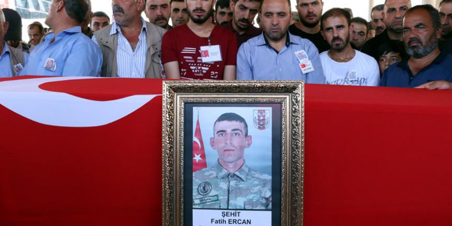 Şehit er Fatih Ercan son yolculuğuna uğurlandı