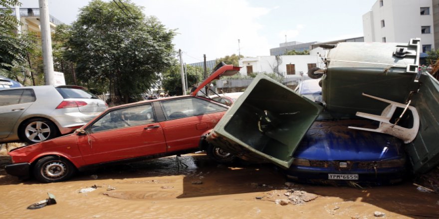 Yunanistan'da bu kez de sel musibeti
