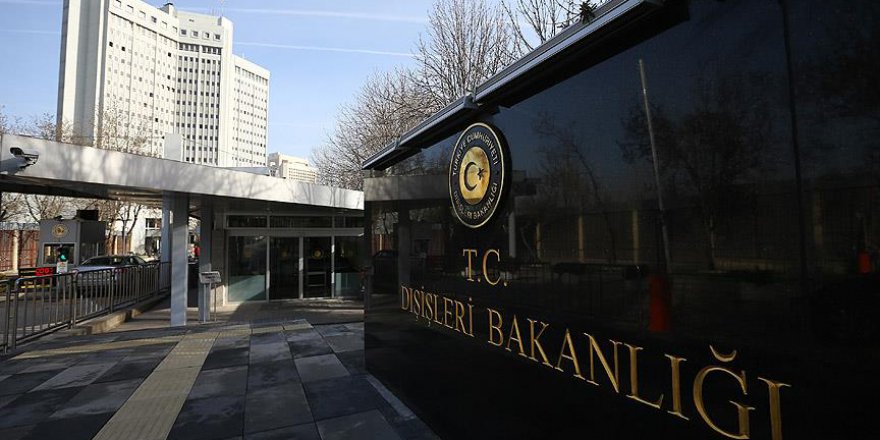 Dışişleri Bakanlığı'ndan ABD'ye tepki