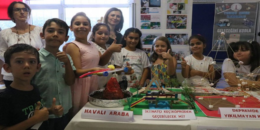 50 ilkokul öğrencisi yaz tatilini mühendislik çalışması ile geçirdi