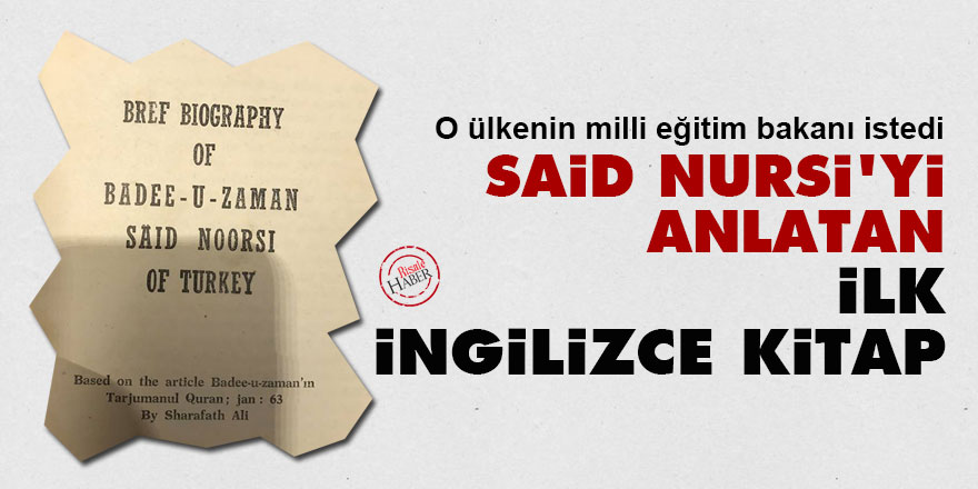 Said Nursi'yi anlatan ilk İngilizce kitap