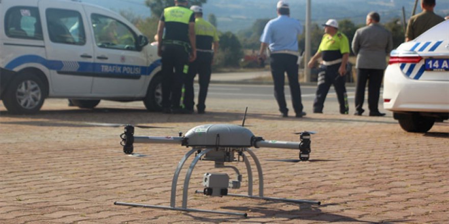 Trafik denetiminde 'drone' kullanılıyor